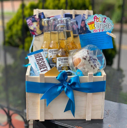 Regalo Baul Cervezas + Torta + Fotos