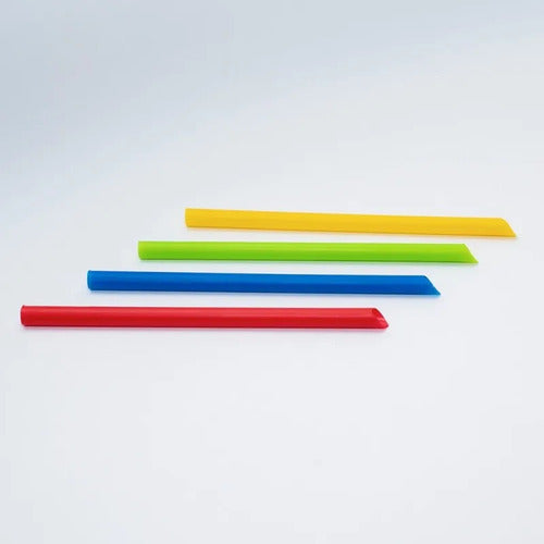 Pitillo Colores Jumbo 10mm - 20cm Empacado X 250 Unidades Colores