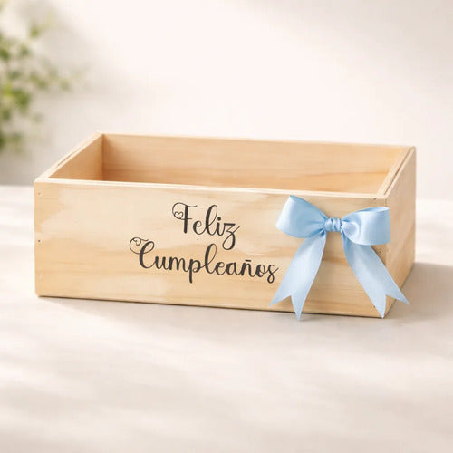 Cajas En  Madera Para Regalo De Feliz Cumpleaños