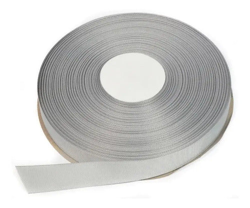 Cinta Faya Acanalada Plateado 25mm X 100 Metros Plateado