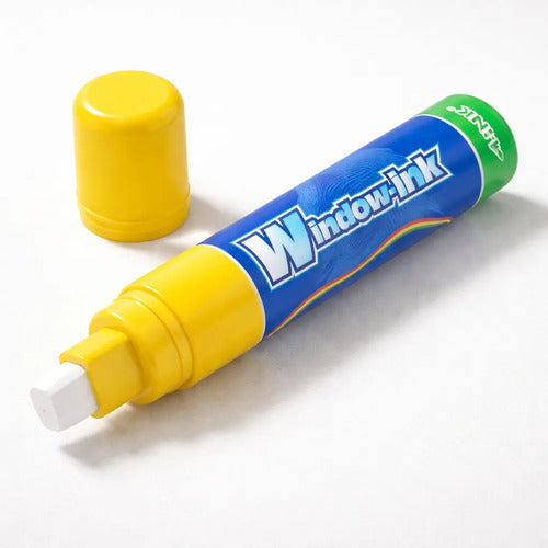 Marcador De Vinilo Tipo Posterman Window Ink 15 Mm Amarillo Amarillo