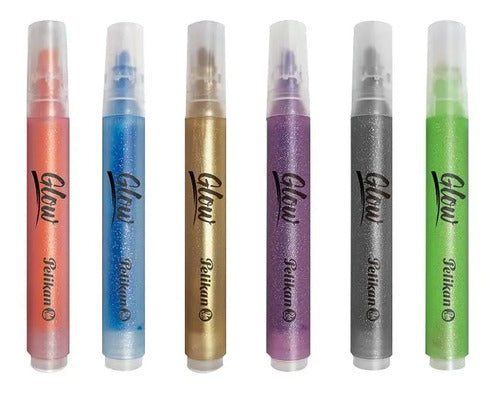 Resaltador/marcador Pelikan Escarchado Duo Glow X 6 Uds