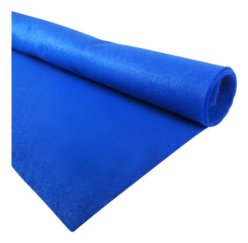 Tela De Fieltro Azul Rey 100 X 70 Cm Azul Rey