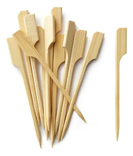 Palo De Pincho Pala 9cm X 500 Unidades Madera Pala 9 Cm