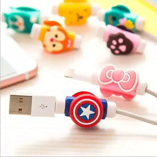 24 Unidades Protector Cable Muñecos Surtidos