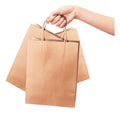 Bolsa Papel Kraft Con Manija 90gr  18x25.5x6 Cm X 10 Pcs