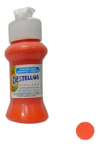 Pintura Cerámica Y Madera Destellos Color A Elección X 6 Und