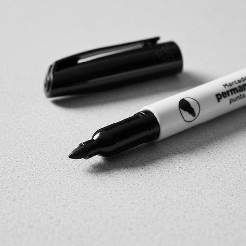 Marcador Permanente Negro Punta Fina Penmax X 12 Und