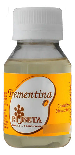 Solvente Oleo Trementina Roseta 60ml Transparente