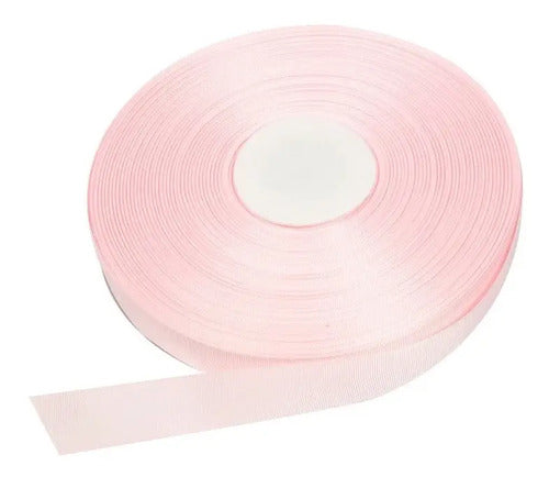 Cinta Faya Acanalada Rosado Claro 25mm X 100 Metros Rosa