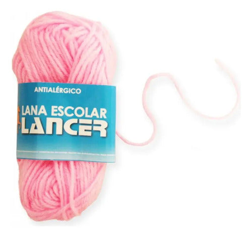 Lana Escolar Acrílica Rosada 16 Gr - 2 Unidades Rosa