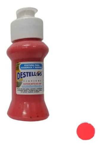 Pintura Cerámica Y Madera Destellos Color A Elección X 6 Und