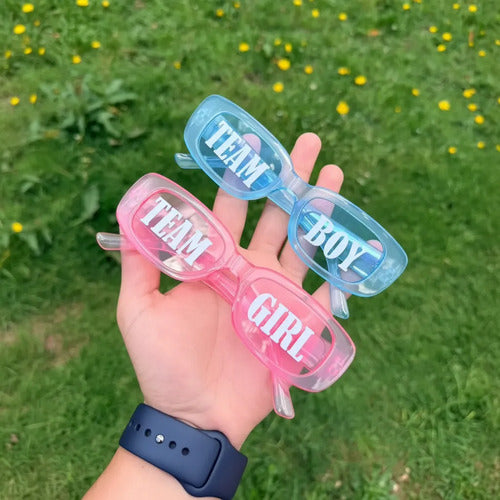 Gafas Personalizadas Revelación De Genero X 10 Unidades Rosa/azul Fiestas