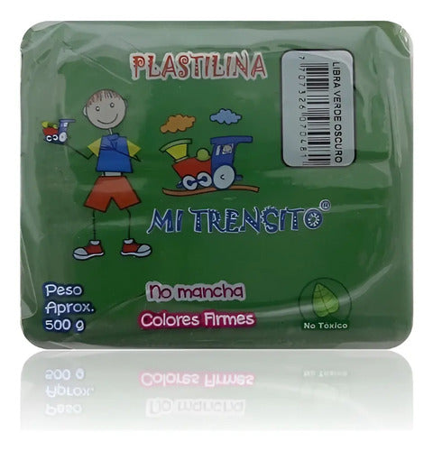 Plastilina Barra Mi Trensito Verde 500gr Verde