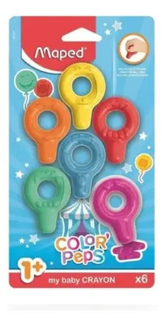 Crayon Para Bebes Maped Color Peps X 6 Colores
