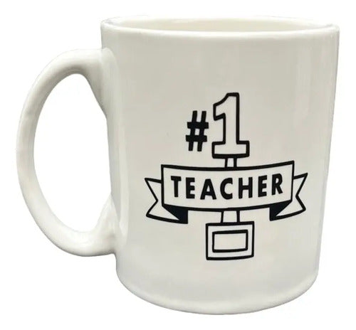 Mug Pocillo  Marcado Día Del Maestro/profesor Blanco Dia Del Maestro