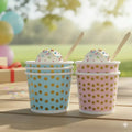 Vaso Desechable Revelación De Genero Helado 6oz X 50 Und Rosa/azul