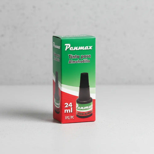 Tinta Negra Para Almohadilla O Sellos Penmax 24ml Negro