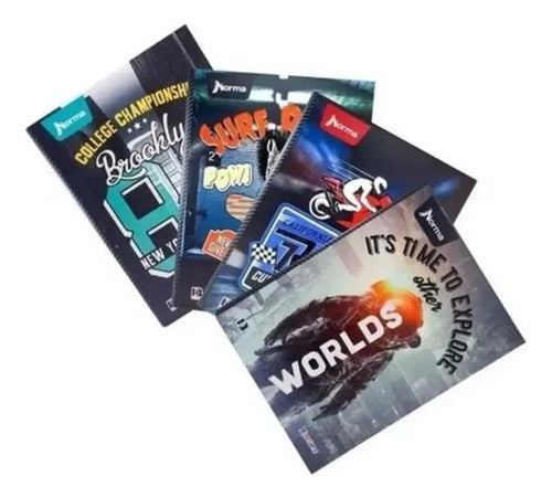 Cuaderno Pasta Dura Grande Cosido Cuadriculado 90 Hojas