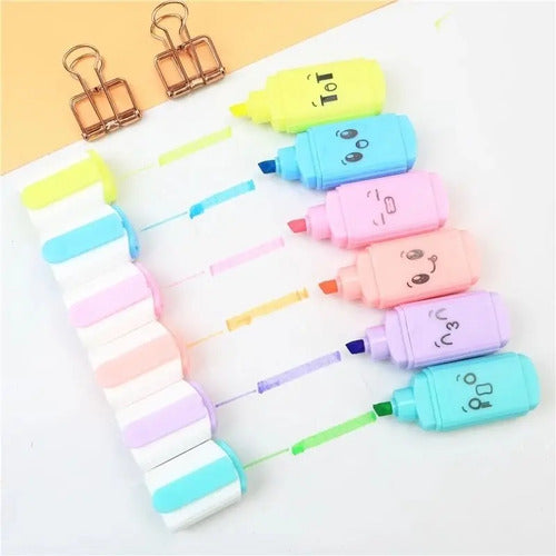 Resaltador Grafitos Caritas Estuche X 6 Und