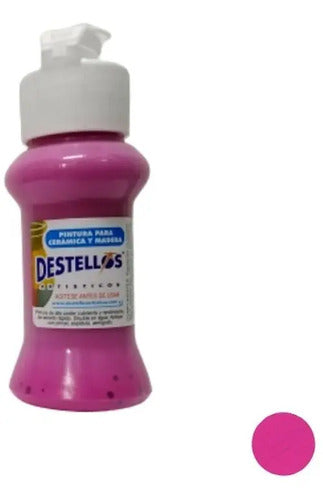 Pintura Cerámica Y Madera Destellos Color A Elección X 6 Und