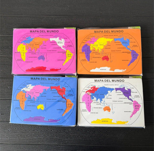 Mapa Del Mundo Educativo Foamy Rompecabezas