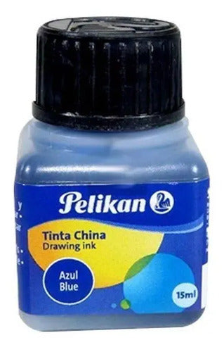 Tinta China 15 Ml Pelikan Azul