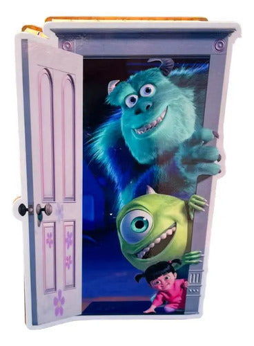 Caja Madera Monster Inc 20x15x8cm Azul Acero Monster Inc