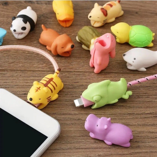 50 Unidades Protector Para Cable Bite Animales A Elegir