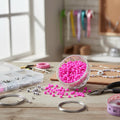 Chaquiras Pepas Bisutería Color Fucsia 8.8mm - 1.000und