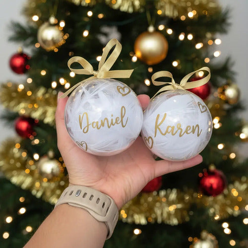 Bola Esfera Navideña Personalizada 8cm