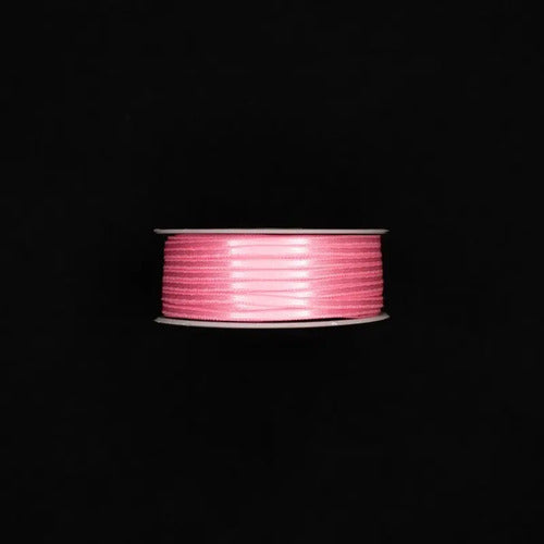 Cinta Rosado Medio Raso Tela Satín Moños 100 Mts X 3mm Rosado Medio