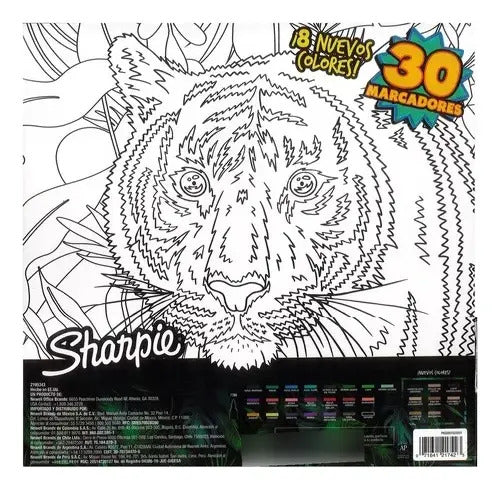 Marcadores Permanentes Ruleta Sharpie X 30 Colores Color Multicolor