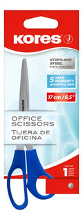 Tijera Kores 17 Cm 6.5  Azul