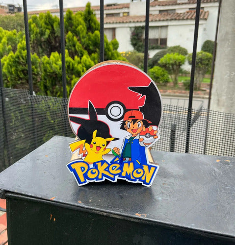 Caja Decorativa En Forma De Pokemon Regalo 20x18x7 Cm Mdf
