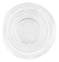 Copa Plastica Souffle Con Tapa 3 Oz/90ml - 100 Unidades Traslúcido