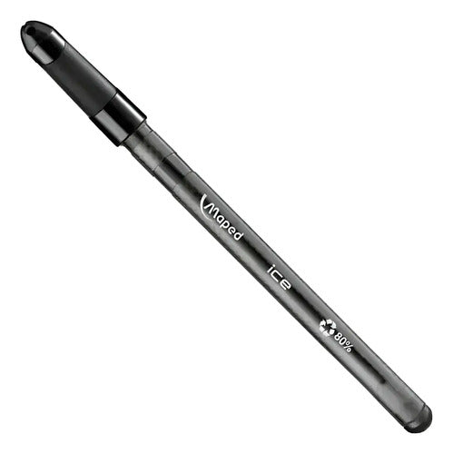 Boligrafo Maped Ice X 12 Negro Negro