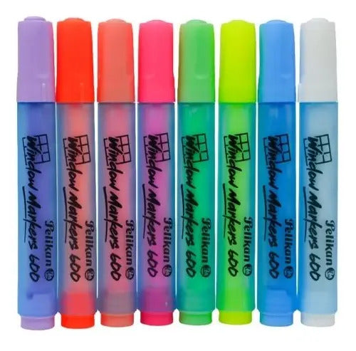 Marcador Para Vidrio Window Markers 600 Pelikan X 8 Unds Surtidas