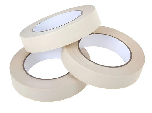 Cinta De Enmascarar 1 Pulgada 24 Mm X 40 Metros  Beige 24mm X 40 Mts