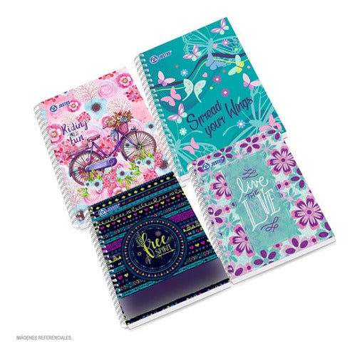 Cuaderno Grande Argollado Pasta Dura 80 H - 15 Unidades
