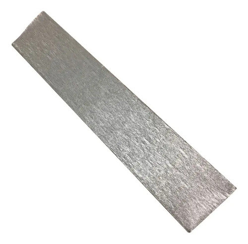 Papel Crepe Plateado X 10 Unidades