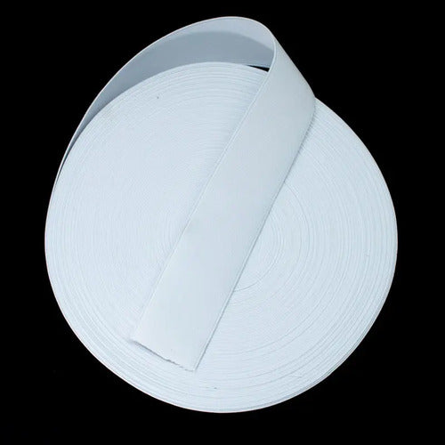 Elástico Resorte Caucho Blanco 3cm X 25 Metros Blanco