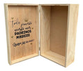 Caja De Madera Para Regalo Padrinos Medida 35x21x14cm