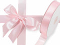 Cinta Rosa Claro Raso Tela Satín Moños 50 Mts X 2.5 Cm  Rosa Claro