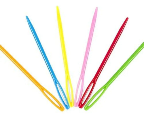 Aguja Plástica Capotera 9cm X 12 Pcs