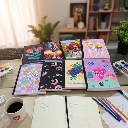 Cuaderno Grande Cosido Rayado 100 Hojas X 12 Unidades
