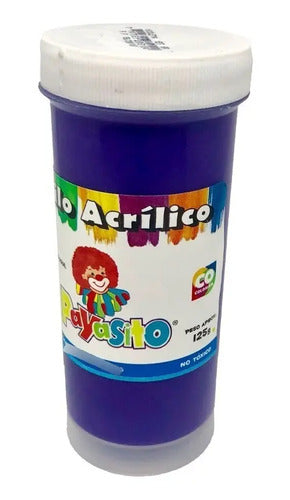 Vinilo Acrílico Payasito Violeta  125 Gr X 3 Unidades