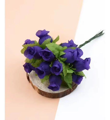 Mini Ramo Artificiales Pequeñas - 12 Ramos X 12 Rosas
