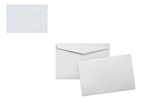 Sobre Blanco Cuadrado 15x12cm  - 100 Unidades Blanco Cuadrado 15x12cm