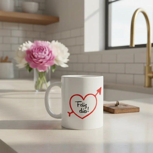 Mug Marcado Amor Y Amistad Blanco Amor Y Amistad